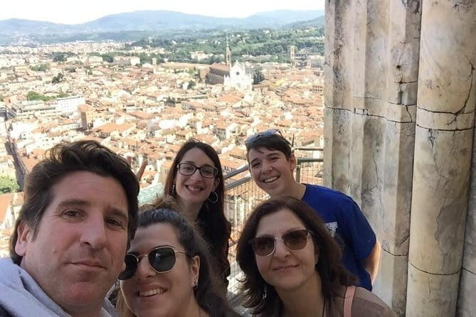Complete Florence Full Day Guided Tour Uffizi David & walk Pickup - Piazza del Duomo: marble details and Brunelleschi’s dome